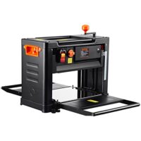 VEVOR Dickenhobelmaschine 2000W Leistung, Hochleistungs-Tischhobel für Holzbearbeitung, Dickenhobel 3 Hobelmesser, Zweigang, ideal für Hobby-Holzbearbeiter und Profis