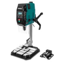 Vonroc 900W Standbohrmaschine mit Kreuzlinienlaser und LED-Licht - Hochverstellbarkeit für Holz, Metall und Kunststoff - Digitales Bedienfeld mit LCD-Anzeige
