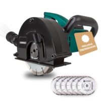 VONROC Mauernutfräse mit Absaugung 1700W, Schlitzfräse für Kabeln in verschiedenen Größen (14/19/29mm), Schlitzmaschine mit Schnittiefe 4-40mm und Diamantscheiben
