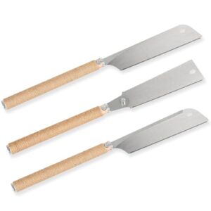 Das WALTER Japansägen-Set besteht aus drei verschiedenen Sägen: DOZUKI, RYOBA und KATABA. Diese Sets sind ideal für Handwerker und Heimwerker, die präzise Schnitte in Holz erfordern.