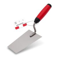 WerKFIT Profi Maurerkelle aus Edelstahl - Berner Putzkelle Rostfrei - Trockenbau Stuckateurkelle mit Softgriff - Hergestellt in Österreich (140mm) - Hochwertige Edelstahlklinge für professionelle Handwerker und Heimwerker - Präzise und langlebig