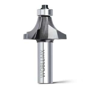 WOBLLMX 12mm Schaft Abrundfräser mit Kugellager und Hartmetall Klinge für effiziente Holzbearbeitung zu Hause