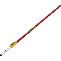 Hochwertiges Alu-Variostiel für Gartenarbeit, 220-400 cm Länge, Rot, multifunktional und robust