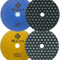 Diamant-Schleifpad für Trockenschliff, 100mm Körnung 50-100, für Granit, Stein, Beton und Marmor