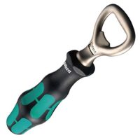 Wera Flaschenöffner 145 mm mit ergonomischem Griff und mattverchromter Klinge für Heimwerker und Hobbymacher