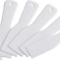 Kunststoffspachtel-Satz 6-teilig, 40 mm, 50 mm & 80 mm, elastisch und unzerbrechlich, zum Verfüllen und Glätten, mit handlichem Griff