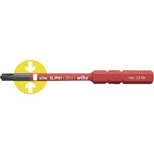 Wiha 2831142 Bit slimBit electric PlusMinus/Pozidriv - Ein hochwertiges Werkzeug für Elektriker, ideal für tiefliegende Schrauben