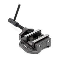 Wiltec Maschinenschraubstock 100 mm, Schraubstock für Werkstatt, Bohrmaschinenschraubstock als Spannwerkzeug, robust und vielseitig, präzises Spannen, sicher und stabil