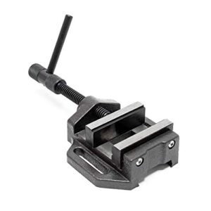Wiltec Maschinenschraubstock 100 mm, Schraubstock für Werkstatt, Bohrmaschinenschraubstock als Spannwerkzeug, robust und vielseitig, präzises Spannen, sicher und stabil