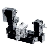 Hochleistungs-Mini-Drehmaschine für Heimwerker, 60 W, aus Metall, 4-Achsen, Drehzahl 12.000 U/min, für Holz, Weichmetalle, Plexiglas und Kunststoff