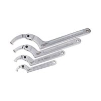 Versteller Hakenschlüssel C-Schraubenschlüssel Set für geschlitzte Halteringe 19-175mm 4 Stück
