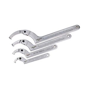 Versteller Hakenschlüssel C-Schraubenschlüssel Set für geschlitzte Halteringe 19-175mm 4 Stück