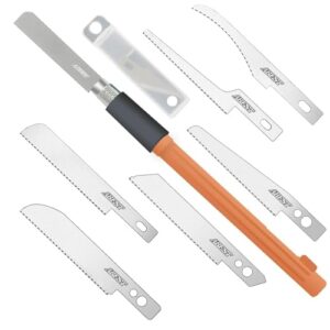 Mini Handsäge für Modellbau mit 8 Klingen, ideal für DIY-Projekte und Modellbau