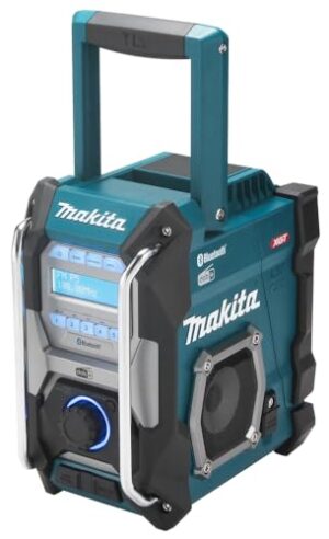 Akku-Baustellenradio 12V max. - 40V max. / 230V (ohne Akku, ohne Ladegerät) mit Bluetooth-Funktion und kabellosem Design