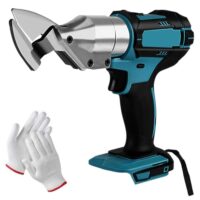 Akku Blechschere kompatibel mit Makita 18V Akku, 360° Drehbarer Kopf, Bürstenlose Elektro Metallschere für Bleche, Teppiche, Stoff und Leder