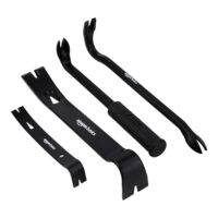 Amazon Basics Stemmeisen und Nagelzieher, 4 Stück, Schwarz für Hausarbeiten