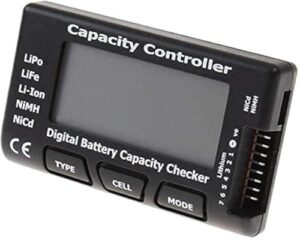 Digitaler Batteriekapazitätsprüfer für LiPo, Li-Ion und NiMH-Batterien mit LCD-Display