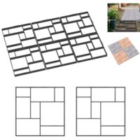 Hochwertige DIY-Pflasterform für Gartenarbeiten, 8x Gehweg Form aus hochwertigem Kunststoff, einfach zu handhaben und vielseitig einsetzbar.
