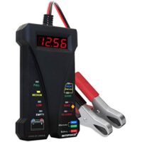 MOTOPOWER 12V Digitale Batterietester mit LCD-Display und LED-Anzeige zum Überprüfen der Fahrzeugbatterie und Lichtmaschine