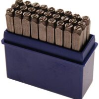Einschlagschlagstempel BGS 2032 mit 5 mm großen Buchstaben nach DIN 1451 für Schriftzüge, Logos oder Werbetexte