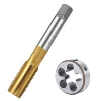 BIGP Gewindefräser M16 X 1,5, Metrisches Gewindeschneiden und -schneider, HSS-Gewindebohrer und Schneideisen Set, Rechtsgewinde Feingewinde Schneider für Stahl, Kupfer, Aluminium, Gusseisen
