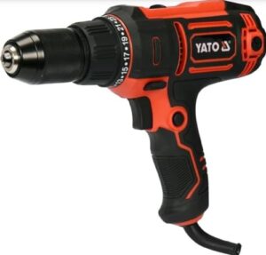 Hochwertige Bohrmaschine Yato mit variable Drehzahl und kompakter Größe ideal für Heimwerker und Profis