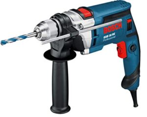 Bosch Professional Schlagbohrmaschine GSB 16 RE mit Schnellspannbohrfutter, Tiefenanschlag und Handwerkoffer - Hochleistungs-Heimwerkerwerkzeug für effektiven Bohrprozess