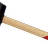 Hartgummihammer von Brüder Mannesmann, 65 mm Durchmesser, ideal für Einbau von Fenstern und Verlegen von Pflastersteinen