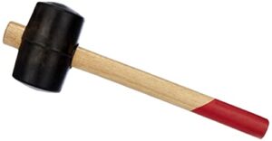 Hartgummihammer von Brüder Mannesmann, 65 mm Durchmesser, ideal für Einbau von Fenstern und Verlegen von Pflastersteinen