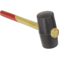 Hartgummihammer von Brüder Mannesmann, 55 mm Durchmesser, hochwertiger Werkzeug für Heimwerker mit robuster Konstruktion und langer Haltbarkeit.