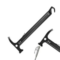 Multifunktionales Camping-Zelthammer für Outdoor-Aktivitäten, Aluminium-Gestell und ergonomischer Griff zum Ziehen, Nageln und Graben