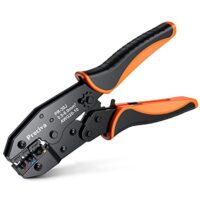 Crimpzange für Isolierte Kabelschuhe, Crimpwerkzeug 0.5-6mm², Krimpzange, Presszange für Elektroarbeiten und Heimwerkerprojekte