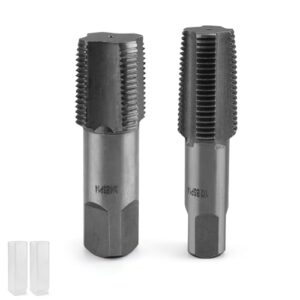 Rohrgewindebohrer Set mit 1/2" und 3/4" Innengewinde, hochwertige Schmiedestücke aus Kohlenstoffstahl, perfekt für die Reparatur von Rohrgewindeverbindungen