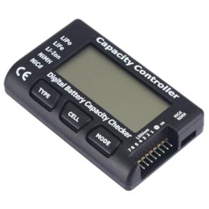 GTIWUNG Digitaler Batteriekapazitätsprüfer, Mini digitaler Batteriekapazitätstester, Batteriespannung Controller Tester für LiPo, LiFe, Li-Ion, NiMH, Nicd, RC Akkus