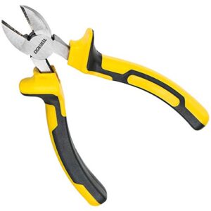 DOWELL Seitenschneider 6 Zoll, langlebige Nickel-Chrom-Stahlkonstruktion, hochwertiges Werkzeug für Elektriker und Haushalte