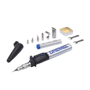 Dremel 2000 VersaTip Lötkolben - Brennkolben und Löt-Set mit 7 Wechselspitzen zum Löten, Heißschneiden, Schweißen, Brandmalerei, Holz Gravieren und Schmuckherstellung