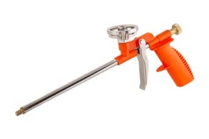 Schaumpistole für Pistolenschaum, Montageschaum und Bauschaum, compact orange, hochwertige Pistole zum Füllen von Fugen und Hohlstellen