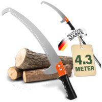 Einstellbare Teleskopsäge für Baumbeschneidung, 4,3 Meter lang, praktisches Werkzeug für Gartenpflege