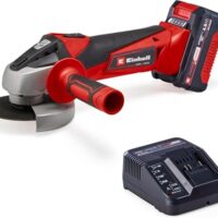 Einhell Akku-Winkelschleifer TC-AG 18/115 Li, 18V, 115 mm Scheiben-Durchmesser, 28 mm Schnitttiefe, Softstart, Zusatzhandgriff, inkl. 1x 4,0 Ah Akku & Ladegerät