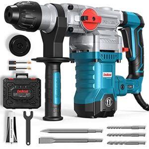 ENEACRO SDS-Plus Bohrhammer, 1500W 6Joule Abbruchhammer mit 4 Funktionen und Anti-Vibrationsgriff für Beton, Metall, Ziegel, Stein und Mauerwerk