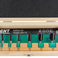 Ent European Norm Tools 6-teiliges Nutfräser Set aus Hartmetall mit Durchmessern von 6-8-10-12-16-20 mm und Schaftdurchmesser von 8 mm