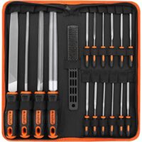 Hochwertiges Profi Feilensatz Metall, 18-teiliges Set mit Aufbewahrungstasche, ideal für Schleifen von Metall, Holz, Spiegel, Glas und mehr.