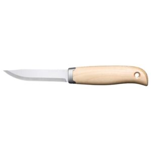 Fiskars Norden Outdoor-Messer, inkl. Futteral, Klingenlänge: 98 mm, Gesamtlänge: 21,5 cm, rostfreier Stahl/FSC-zertifiziertes Birkenholz