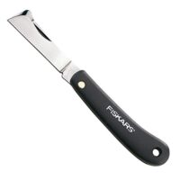 Fiskars Okuliermesser, Gesamtlänge: 17 cm, Rostfreier Stahl, Schwarz, K60