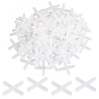 500 Stück Weiß Fliesenabstandshalter, Fugenkreuze aus umweltfreundlichem HDPE für Wand und Bodenfliesen, Abstandhalter Fliesenfugen