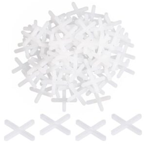 500 Stück Weiß Fliesenabstandshalter, Fugenkreuze aus umweltfreundlichem HDPE für Wand und Bodenfliesen, Abstandhalter Fliesenfugen