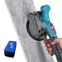 Fliesen Vibrationsgerät Makita, Akku Fliesenrüttler mit 12V Akku, Elektrischer Fliesenvibrator mit 5 Stufiger Geschwindigkeit & 100kg Adsorption zum Verlegen von 0.6-1m, für Wand und Boden (Ohne Akku)