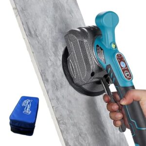 Fliesen Vibrationsgerät Makita, Akku Fliesenrüttler mit 12V Akku, Elektrischer Fliesenvibrator mit 5 Stufiger Geschwindigkeit & 100kg Adsorption zum Verlegen von 0.6-1m, für Wand und Boden (Ohne Akku)