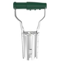 Flora Guard Blumenzwiebelpflanzer, Zwiebelpflanzer mit Auslöseautomatik und Tiefenskala aus 1,5mm Qualitätsstahl mit galvanischer Rostschutzbehandlung für den Garten