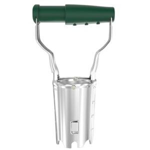 Flora Guard Blumenzwiebelpflanzer, Zwiebelpflanzer mit Auslöseautomatik und Tiefenskala aus 1,5mm Qualitätsstahl mit galvanischer Rostschutzbehandlung für den Garten